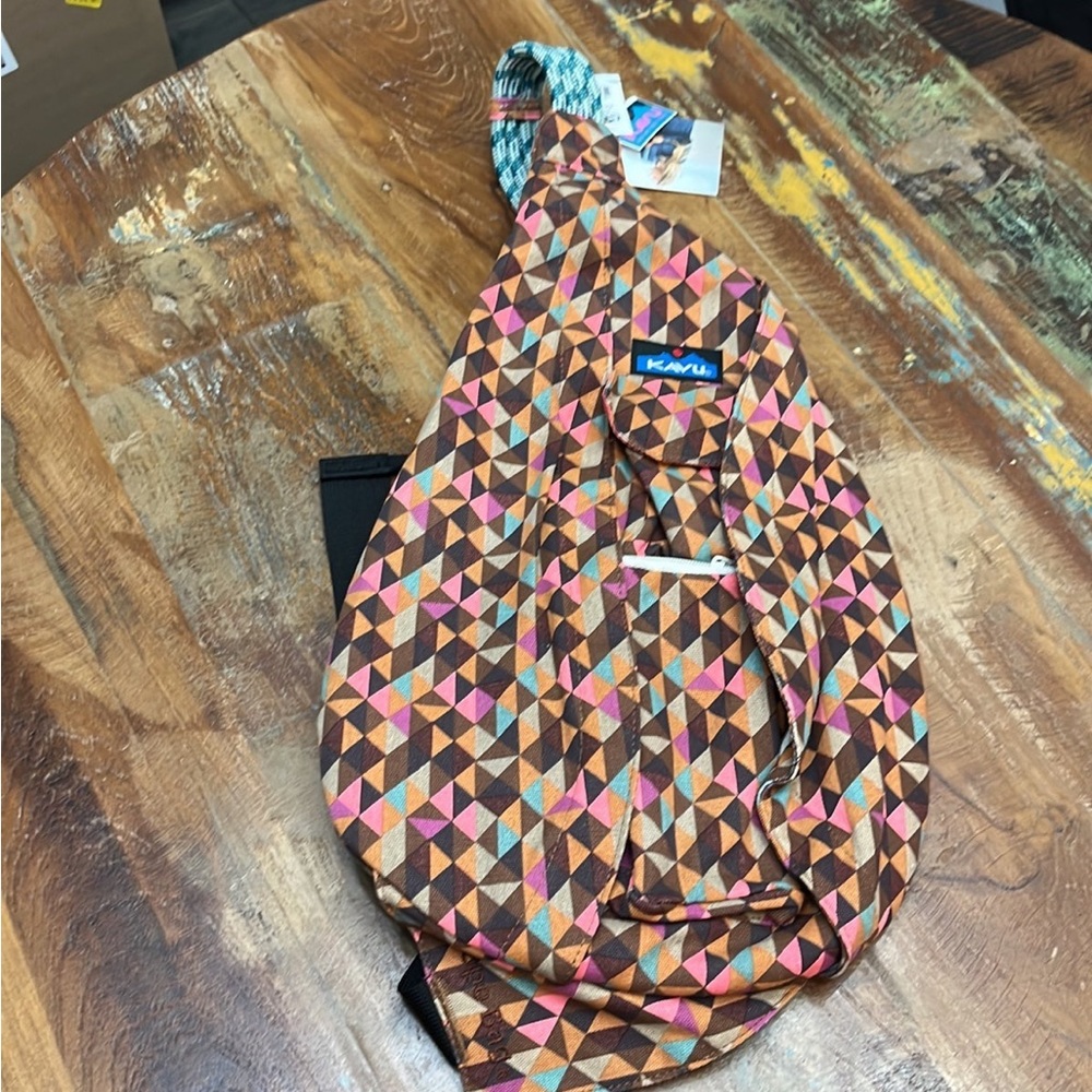 NWT Kavu Rope Bag-Jumble Dash